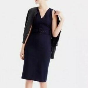 J crew belted super 120s dress, size 2